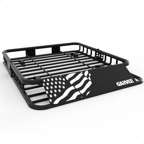 GARVEE 46 in x 36 in Universal Roof Rack Carrier Basket, 200 LBS Capacity Rooftop Cargo Rack, Car Top Luggage Holder Basket Heavy Duty for SUVs, Trucks, Vehicles