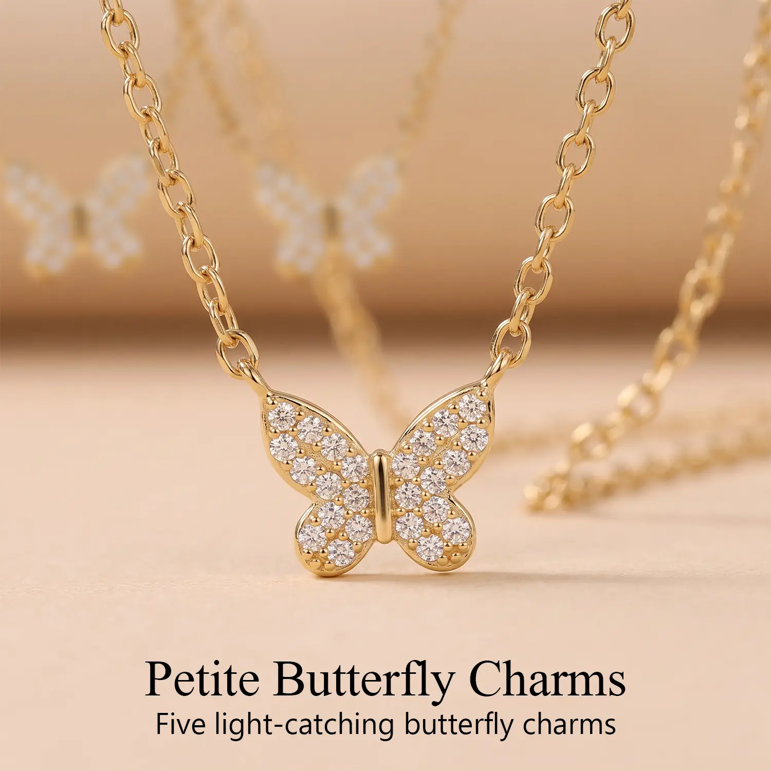 Dainty Floral Choker Necklace, Gold-Plated with Sparkling CZ Charms, Trendy Feminine Accessories for Women, Ideal Womens Gifts, Trendy Charms Necklace, Sparkling Cz Necklace