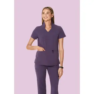 Multi Wear Collar Top Deep Dewberry