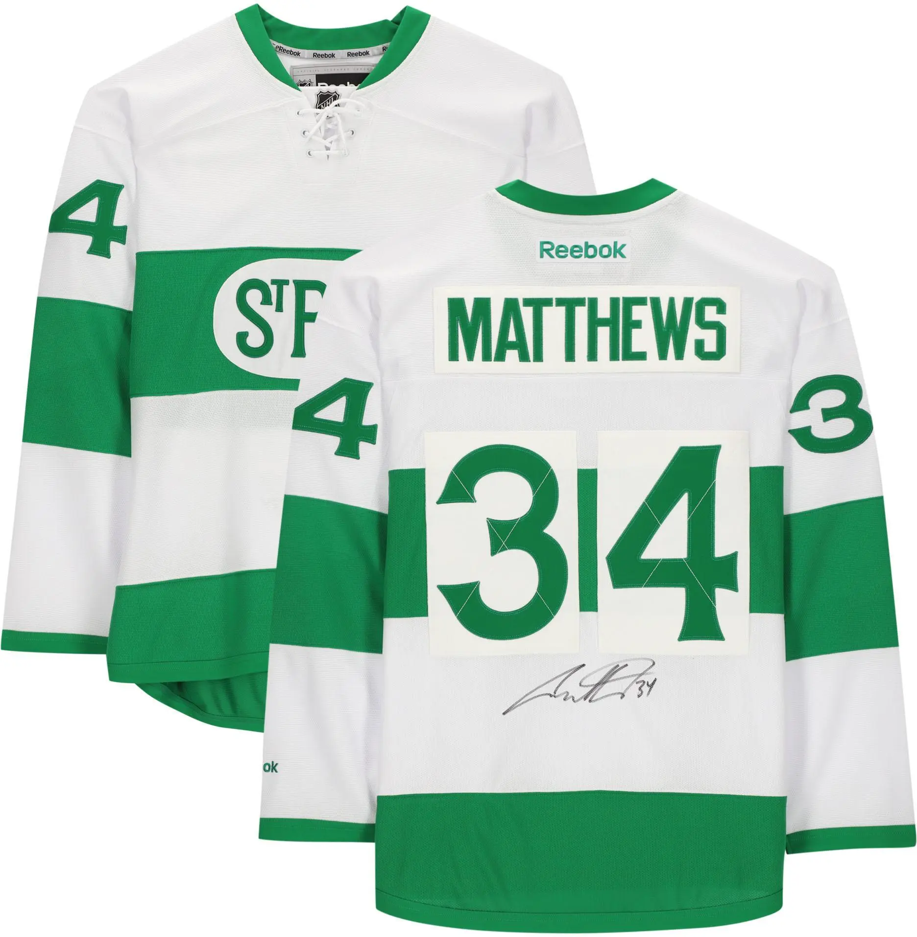 Auston Matthews Toronto Maple Leafs Autographed Toronto St. Pats Reebok Premier Jersey - NHL Auctions Exclusive - Fanatics Authentic Certified