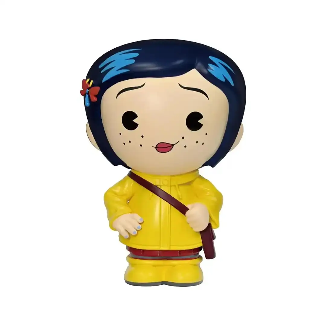Monogram Coraline Figural Piggy Bank, PVC Coin Bank for Home Decor and Home Supplies