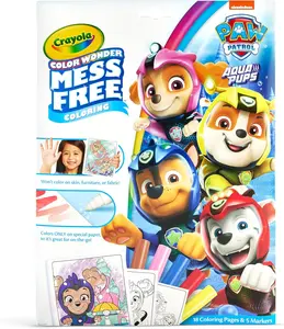 Crayola Paw Patrol Aqua Pups Color Wonder Coloring Set, Mess Free Coloring Pages for Toddlers, Travel Activity, Paw Patrol Toys, Stocking Stuffers