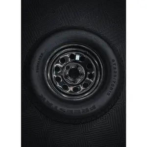 225/75R15 10-Ply Trailer Tire on 15" 5-4.5 Black Modular Wheel