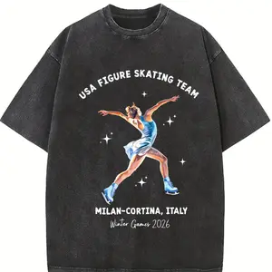 Milano Cortina 2026 USA Figure Skating Team Pullover Crewneck, USA Ice Skating Milan Cortina d'Ampezzo Italy