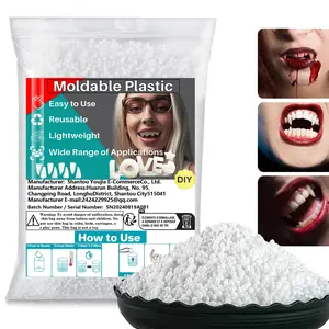 Easy-To-Sculpt Moldable Plastic Beads, DIY High Hardness Resin Particles, Durable Reusable for Party Props Decorations, Bead Assortment