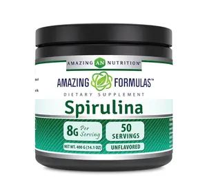 Amazing Formulas Spirulina Supplement | Unflavored|  8 Grams per Serving | 50 Servings per Container (400 Grams) | Non-GMO | Gluten-Free | Made in USA