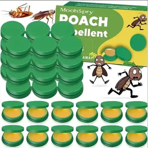 48-Pack Indoor Roach Bait Gel & Trap, Effective Cockroach Killer Set, Home & Outdoor Pest Control Bait Trap Kit repellent