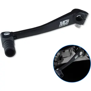 Folding Gear Shifter Shift Lever CNC Aluminum Gear Shifter Shift Lever For XR50,XR80,CRF50,CRF70 50cc-125cc Pit Dirt Bike Motorcycle (Black)