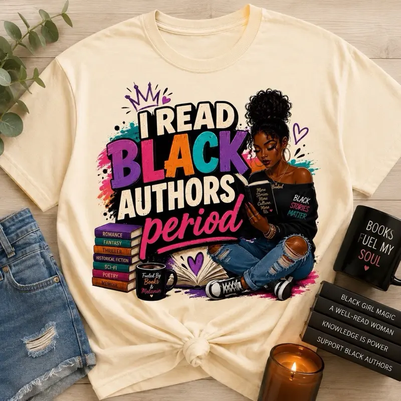 I read black authors period shirt!