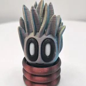 3d-Print Snake and Succulent Plant with Pot.