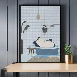 [Sale off up to 65%] Snorlax Poster, Japanese Anime Painting, Ideal Gift For Bedroom Living Room Corridor, Wall Art, Wall Decor