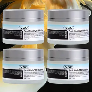 VGO Skincare Set with Vitamin C Serum & Snail Mucin 92% Moisturizer, Hydrating Skin Repair for Dullness, Gentle Daily Formula for All Skin Types, Unisex