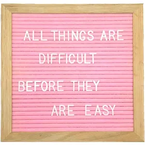 Felt Board Felt Letter Board, 10 x 10 inch Message Board Word Board Letter Board Sign Bulletin Board Letters,  Announcements  Announcement Sign, Valentines Day Gifts for Her Letterboard ()