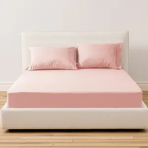 Kasentex 3-Piece/5-Piece Breathable Durable Microfiber Bedding Set, Includes Fitted Sheet & Pillowcases (No Flat Sheet), Machine Washable, Available in Twin, Twin XL, Full, Queen, King, California King Sizes, Breathable Durable Sheets, Microfiber Bed Shee