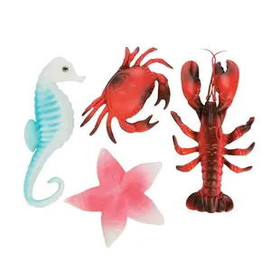 7 1/2" - 11 1/2" Ocean Sea Life Plastic Party Decorations - 12 Pc.