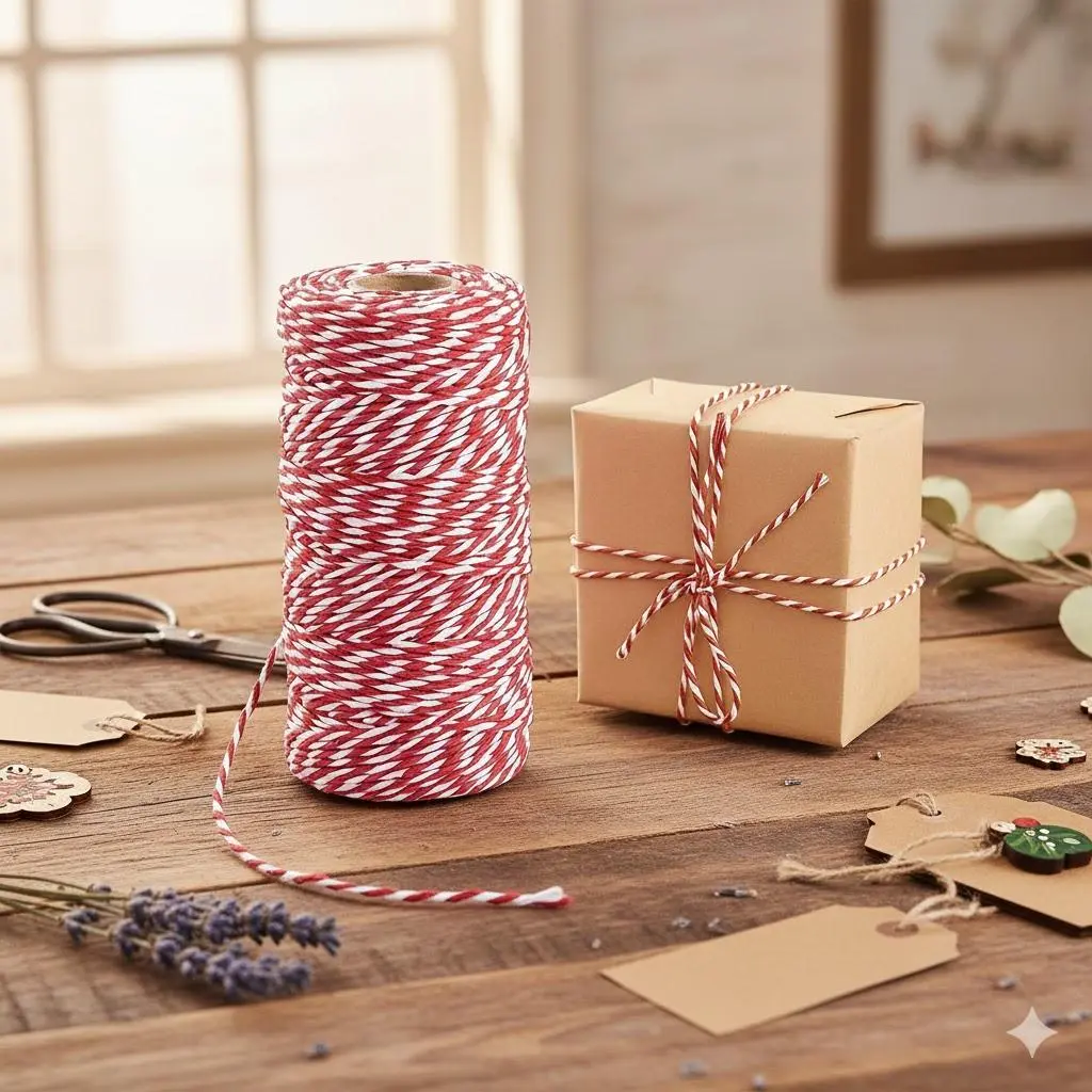 Eco-Friendly Braided Cotton Rope: All-Purpose DIY Craft Cord for Sewing, Gift Wrapping, Home Decor & Creative Weaving Projects. Thick, Natural Fiber Macrame Rope for Handmade Crafts.
