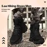5.AA Men's All-Seasons Lightweight Hiking Shoes - Breathable, Professional Wear-Resistant Anti-Skid Rubber Soles, All-Weather Grip, All-Terrain Off-Road Design, Suitable for Camping, Outdoor Travel, Lightweight Hiking Footwear