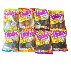 Hola salted plum all flavors bags  Mexican candy Dulces mexicanos saladitos 1  strawberry, 1 chamoy 1 lemon,1 hot,1 tropicoso,1 sweet & sour,1 fresco,1 orange.