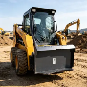 LANDY Skid Steer Weld-On Mount Plate, 23.4" Wide Heavy-Duty Steel Adapter for Quick Attach Universal Attachment Conversion