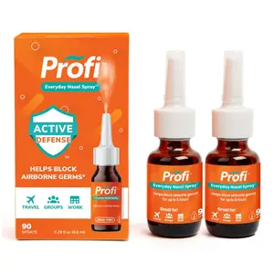 Profi Nasal Spray 2 Pack – Drug-Free Sinus & Nasal Proactive Immune Defense, USP-Certified Immune Spray for Airborne Contaminants, Non-Drowsy & Non-Addictive, Soothing Formula with 90 Sprays for Daily Travel, Work & Allergy