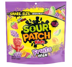 SOUR PATCH KIDS Fruits Mix Soft & Chewy Candy, Share Size, 11.03 oz