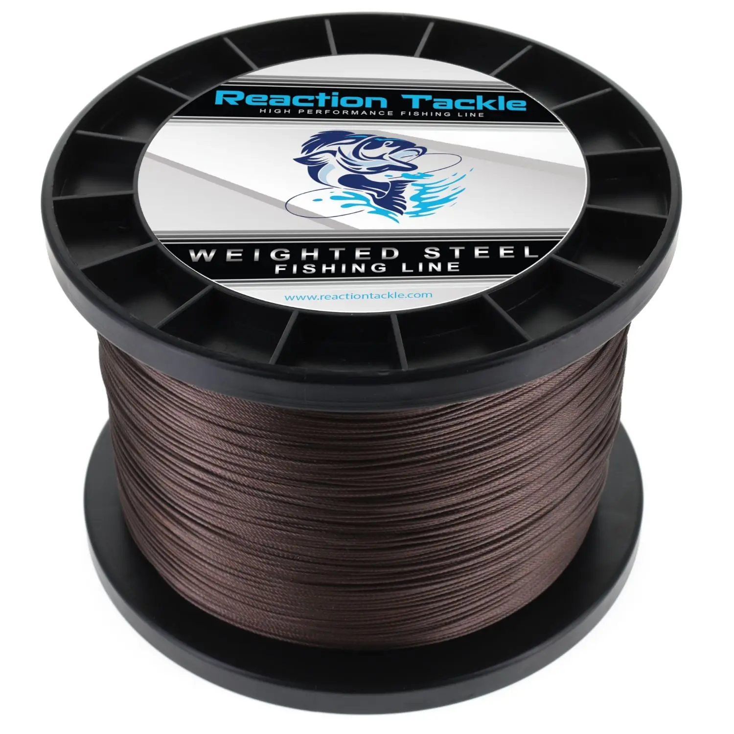 Reaction Tackle Trolling Wire Fishing Tackle - 45LB 7-Strand Marine Grade Stainless Steel Fishing Line with Harmonic Hum Attraction, No-Stretch Kink-Resistant Gear for Deep Water Great Lakes Currents Trolling