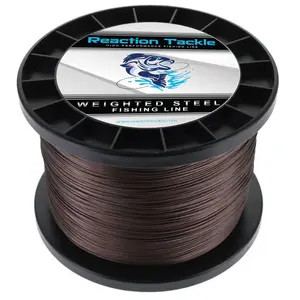 Reaction Tackle Weighted Stainless Steel Trolling Line 45LB- Premium Weighted Fishing Wire - New