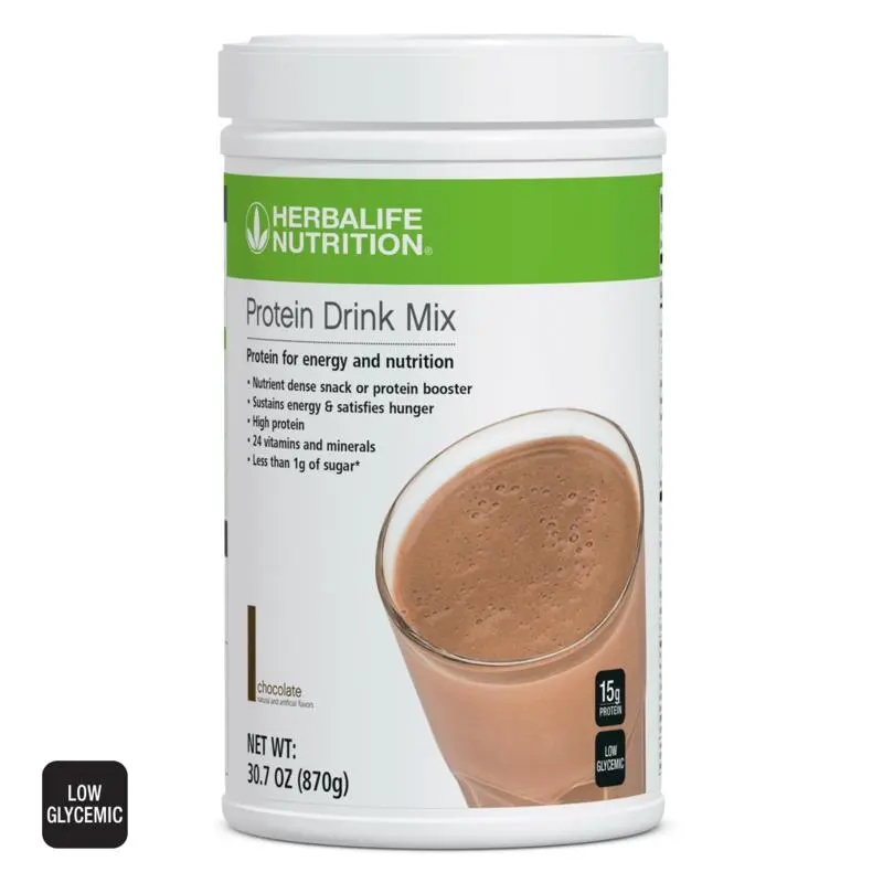 Herbalife Protein Drink Mix Chocolate 870 g Plant Based Protein Powder Chocolate Flavor Daily Nutrition Protein Beverage Mix Easy to Mix Dietary Supplement Protein Drink Powder Vegetarian Protein Blend Smoothie Mix 870 g Canister