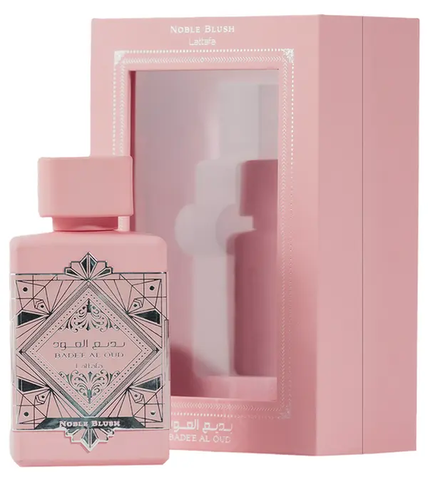 Lattafa Bade'e Al Oud Noble Blush Luxurious Blueberry Eau de Parfum (EDP) - 3.4 oz/100 ml Bottle-Shaped Unisex Fragrance, Floral Aroma, Everyday Wear Single Item
