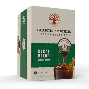 Lone Tree Coffee Concentrate Single Serve Liquid Pods by Java House, Peel and Pour (Pack of 12, Decaf) Lone Tree Coffee Concentrate Single Serve Liquid Pods by Java House, Peel and Pour (Pack of 12, Decaf)
