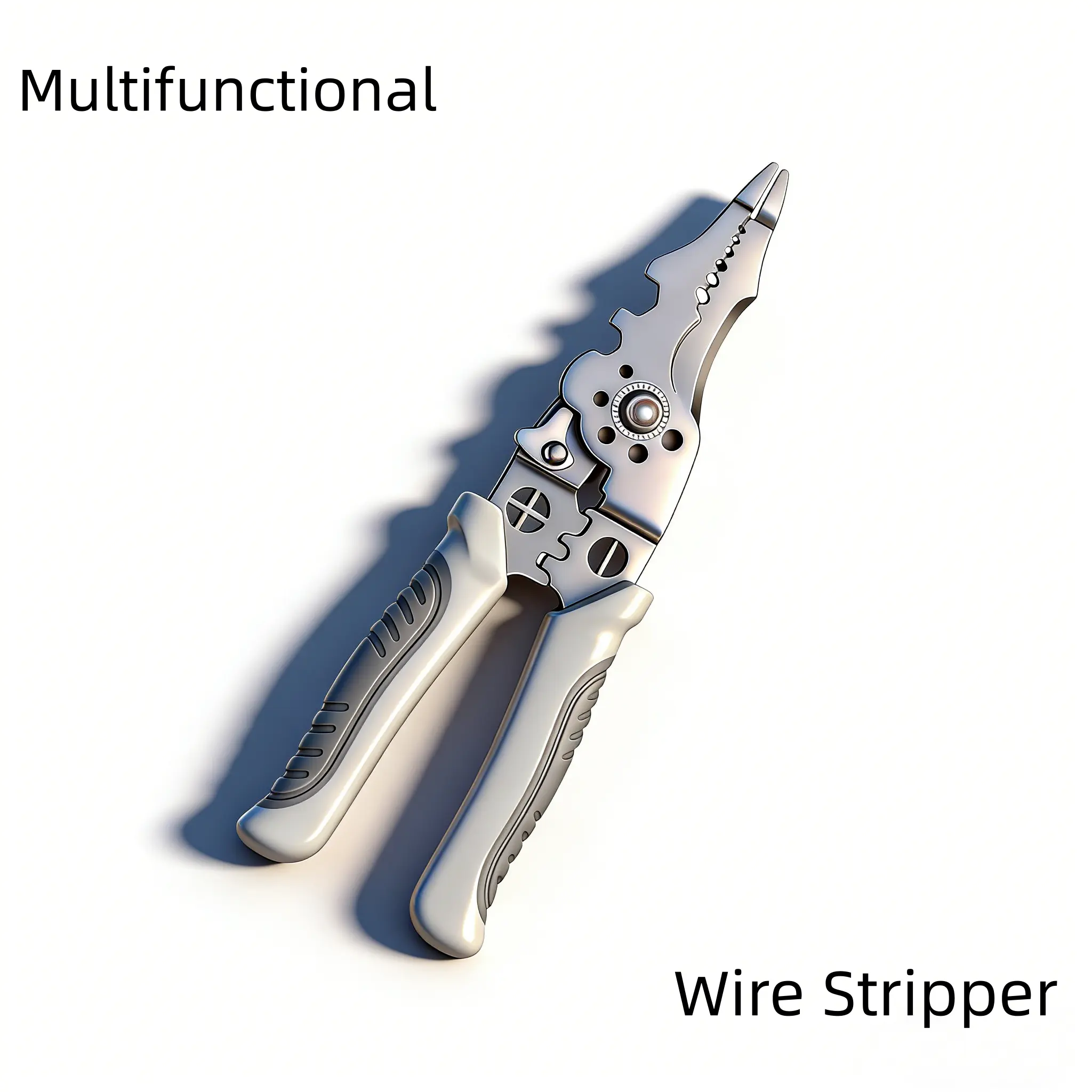 High-Carbon Multifunctional Wire Stripper Crimper Cable Cutter Pliers, Professional Electrical Tool for Cuts & Strips, Home Improvement Building Supplies Wallpaper Tool.edc knife..full hand grip.