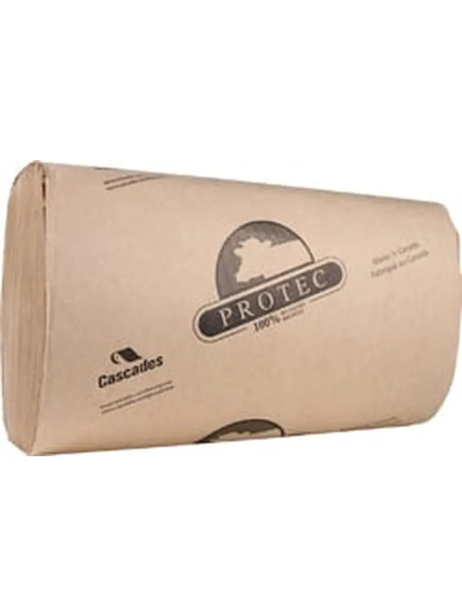 Cascades Tissue Group 064049 Protec Teat Wipe Dairy Towels, Brown, 250 Sheet