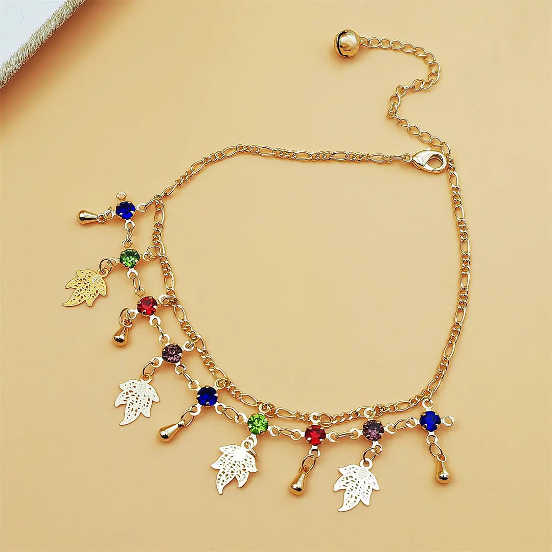 Female Fashionable Bracelet with Colorful Butterfly Zircon, Metal Chain with Fringed Lock Charm and Zircon Stones, Daily Wear Jewelry, Jewelry Bracelet Design