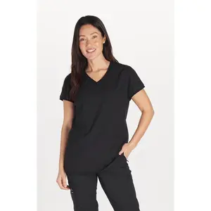 Walker Drop Shoulder 2-Pocket TLC Scrub Top