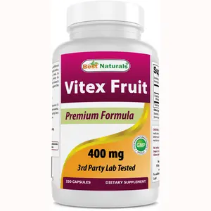 Best Naturals Vitex Fruit (Chasteberry) 400 mg 250 Capsules Best Naturals Vitex Fruit (Chasteberry) 400 mg 250 Capsules