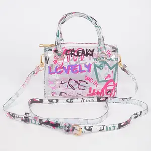 Graffiti Pvc Boston Bag