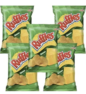 Ruffle Queso Verde Grandes 120 Grs pack of 11 Snack