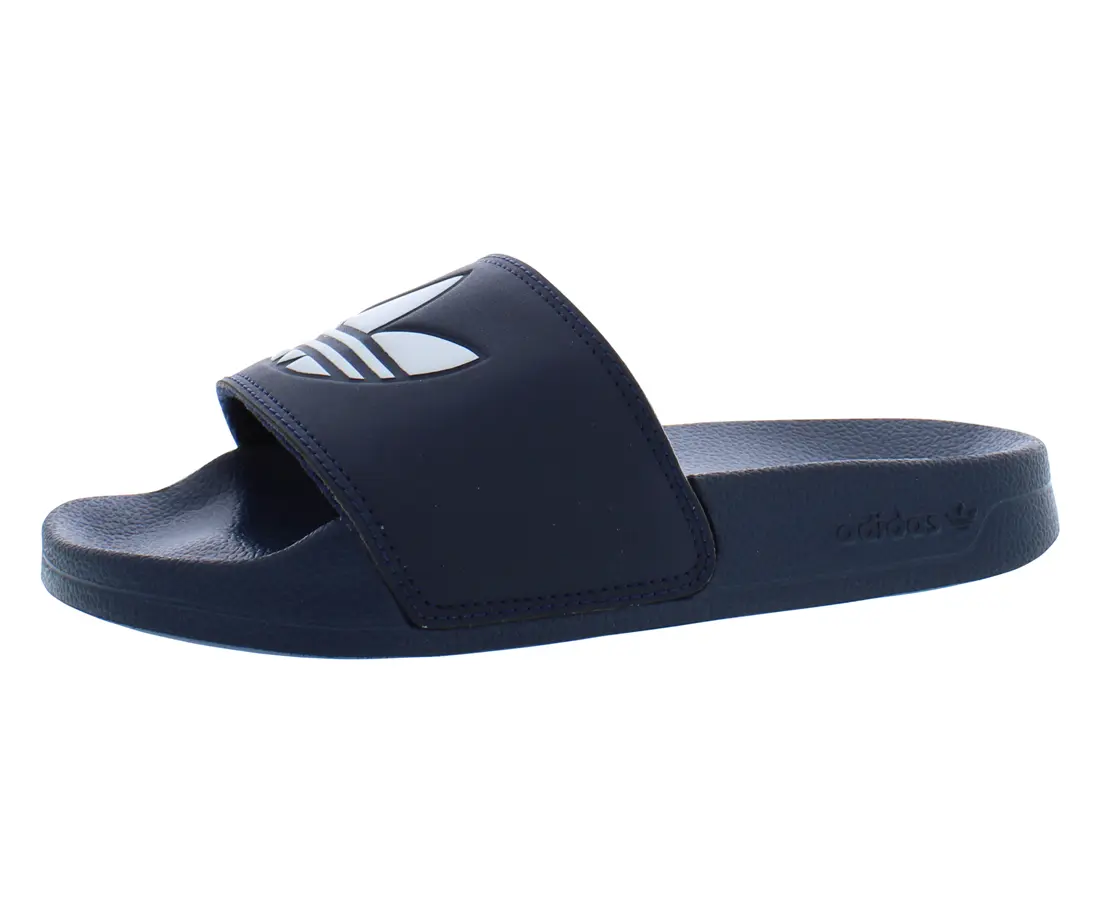 Adidas Men's Adilette Lite Slides, Lightweight Cushioned Slip-On Pool Slipper with 3-Stripes for Casual & Beach Wear, Footwear