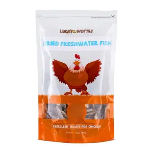 Dried Freshwater Fish, 1 Lbs Resealable Bag - Natural High-Protein Food for Turtles, Reptiles, Large Tropical Fish, Cats, Small Pets and Chicken - Crude Protein 30% Min