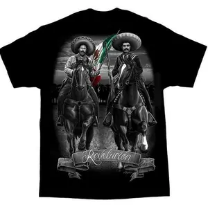 Pancho Villa Revolucion Mexico Chicano Art David Gonzales DGA T Shirt