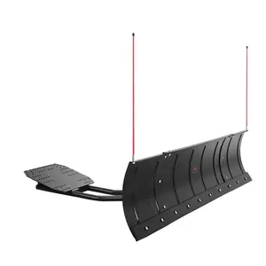VEVOR Snow Plow Blade, Summervibes,Summervibes, 43 in/72 in Width Adjustable Snow Plow Kit, Easy to Detach, Universal Mount Plowing Attachment with Rubber Flaps, Heavy Duty Steel Blade, Compatible with Most UTV & ATV