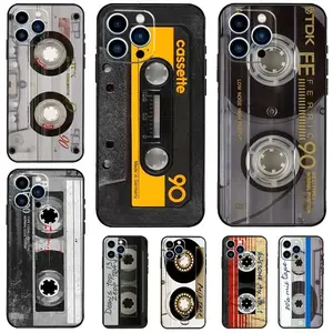 Vintage Cassette Tape Retro Phone Case For iPhone 17 16 15 11 12 14 13 Pro Max Mini X XS XR 7 8 Plus SE 17E Shockproof Cover