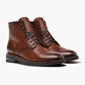 Thursday Boots Men's Captain Lace-Up Boot In Brandy Leather