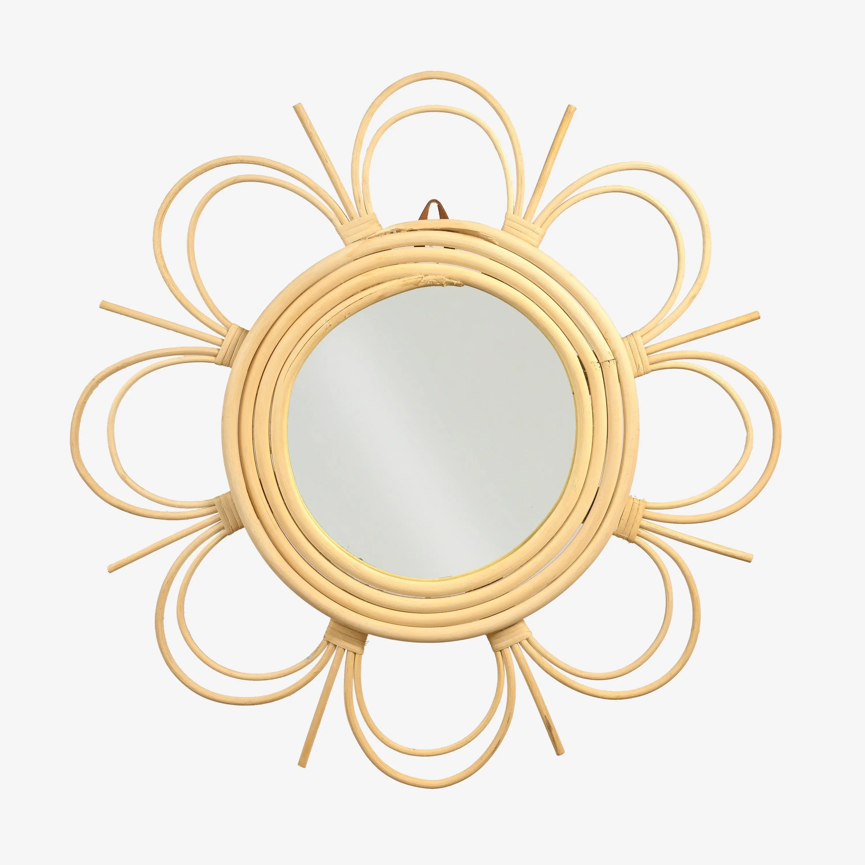 Moroccan Handmade Sun Mirror - Celestial Artisanal Décor for Elegant Living Spaces
