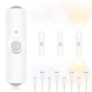 Motion Sensor Wall Light – Rechargeable Smart LED Night Light, Gradient Dimmable Lamp, Magnetic Step Light for Bedroom, Entryway, Hallway & Stairs, Easy Charging & Stylish Room Decor