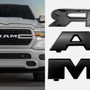 RAM Front Grille Emblem Lettering - Original Design for High-Quality Vehicle Interpretation