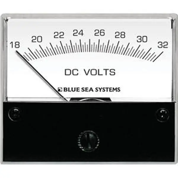 Blue Sea 8240 DC Analog Voltmeter - 2.75 Inch Face 18-32 Volts DC