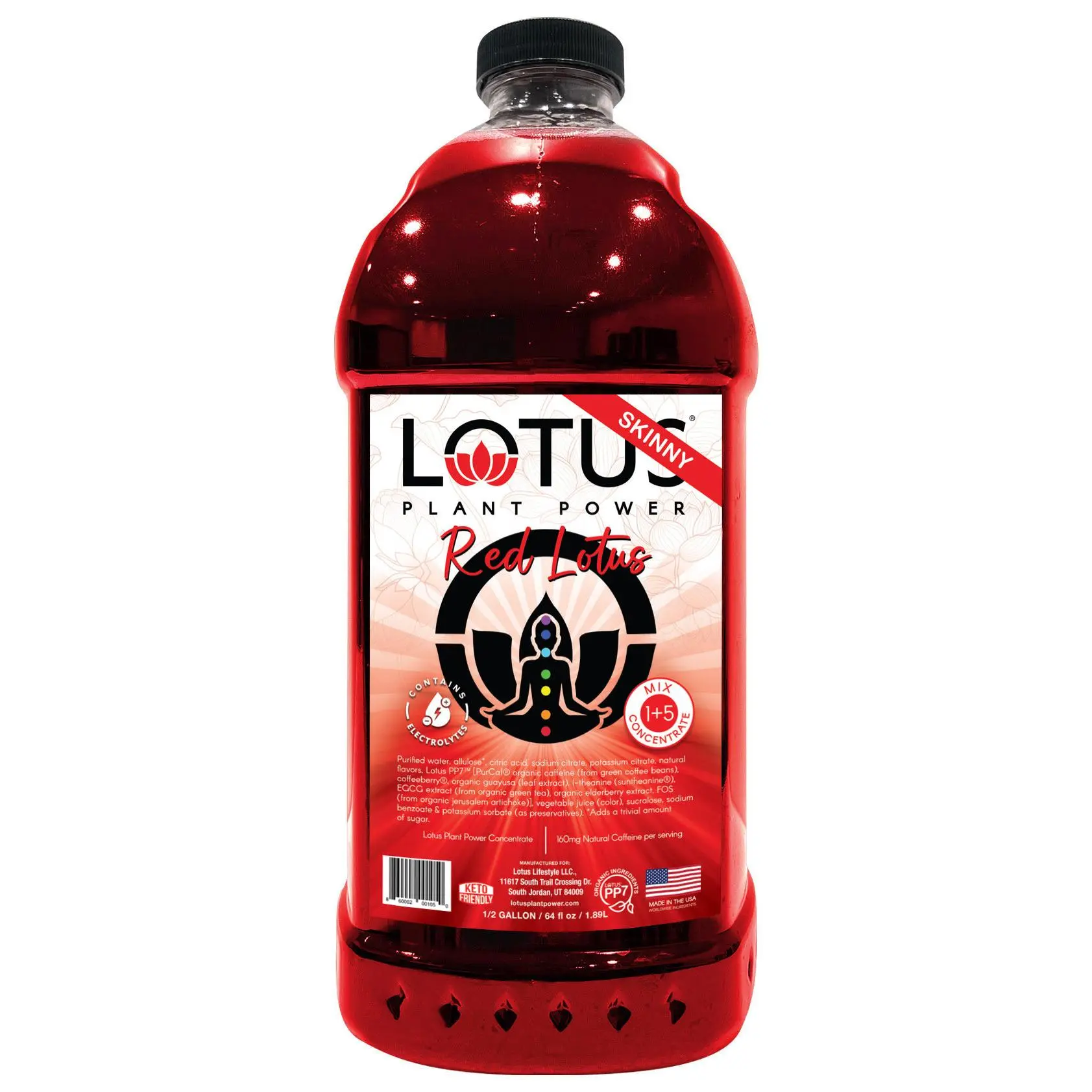Red Lotus Plant Power Zero Sugar Concentrate
