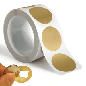 300 Pcs Self-Adhesive Scratch-Off Stickers, DIY Birthday Party Gifts, Round Lottery Cards, Perfect for Celebrations, Sticker Packs