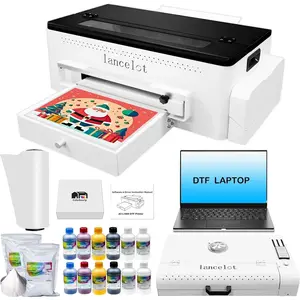 Lancelot A3 L1800 DTF Printer with Roll Feeder – White Ink Circulation System, Hoodie & Apparel Transfer Printing for T-Shirt